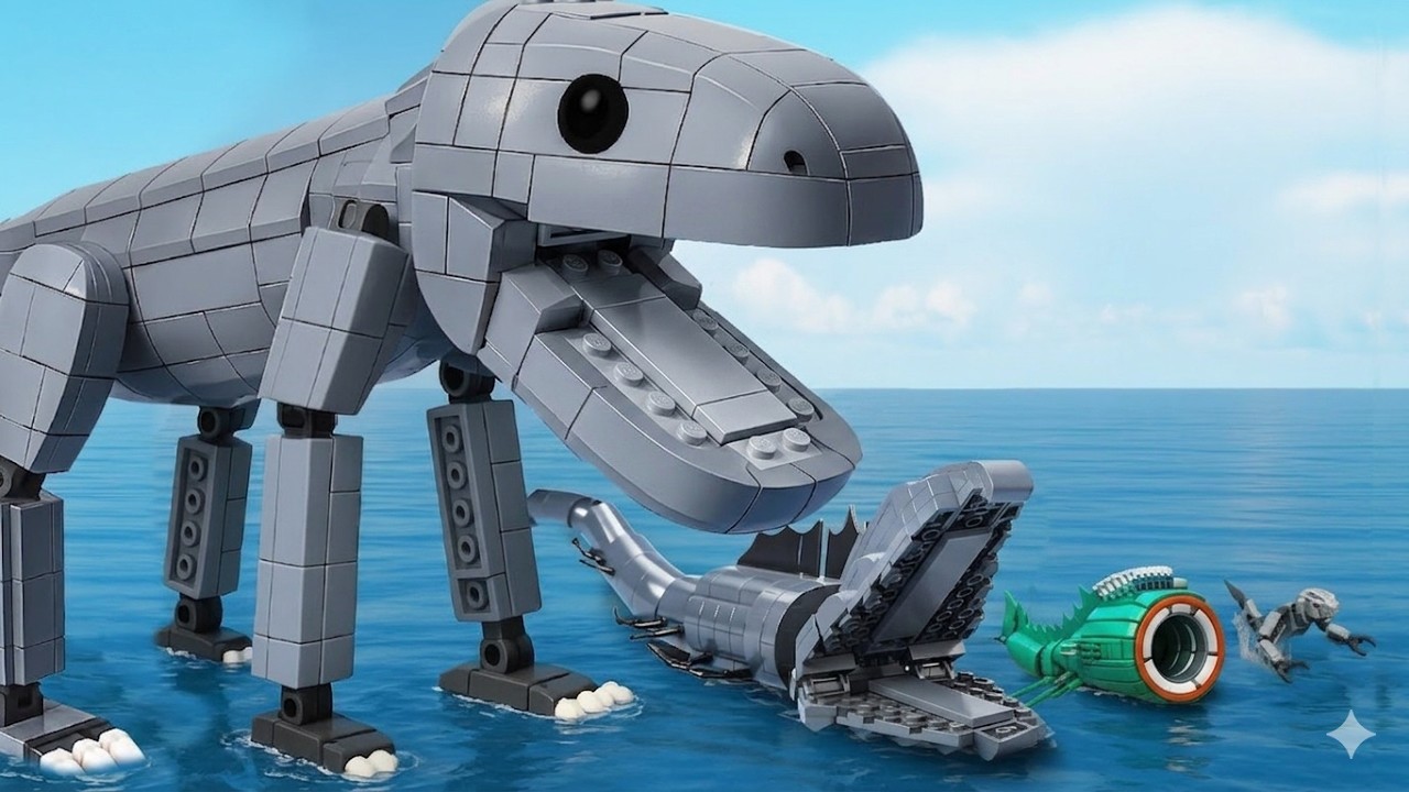 Я собрал мифических новорожденных морских существ из LEGO &ndash; сравнение размеров! | AM Bricks Galaxy