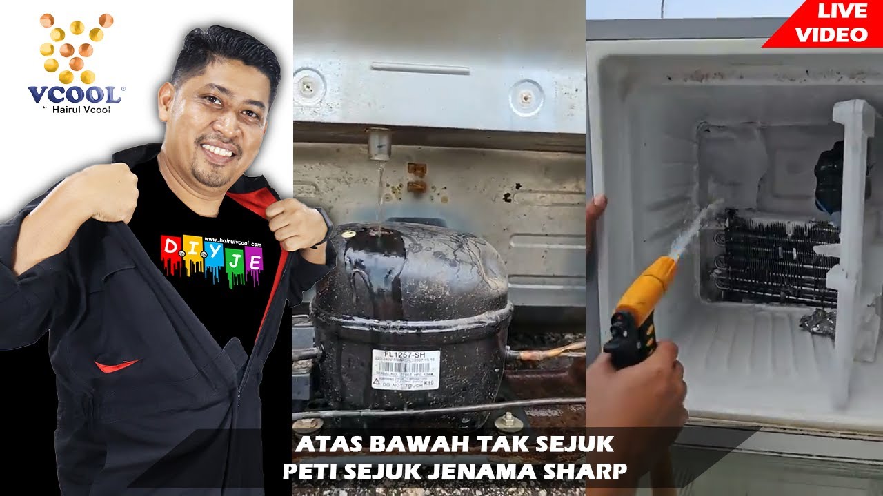ATAS BAWAH TAK SEJUK PETI SEJUK JENAMA SHARP