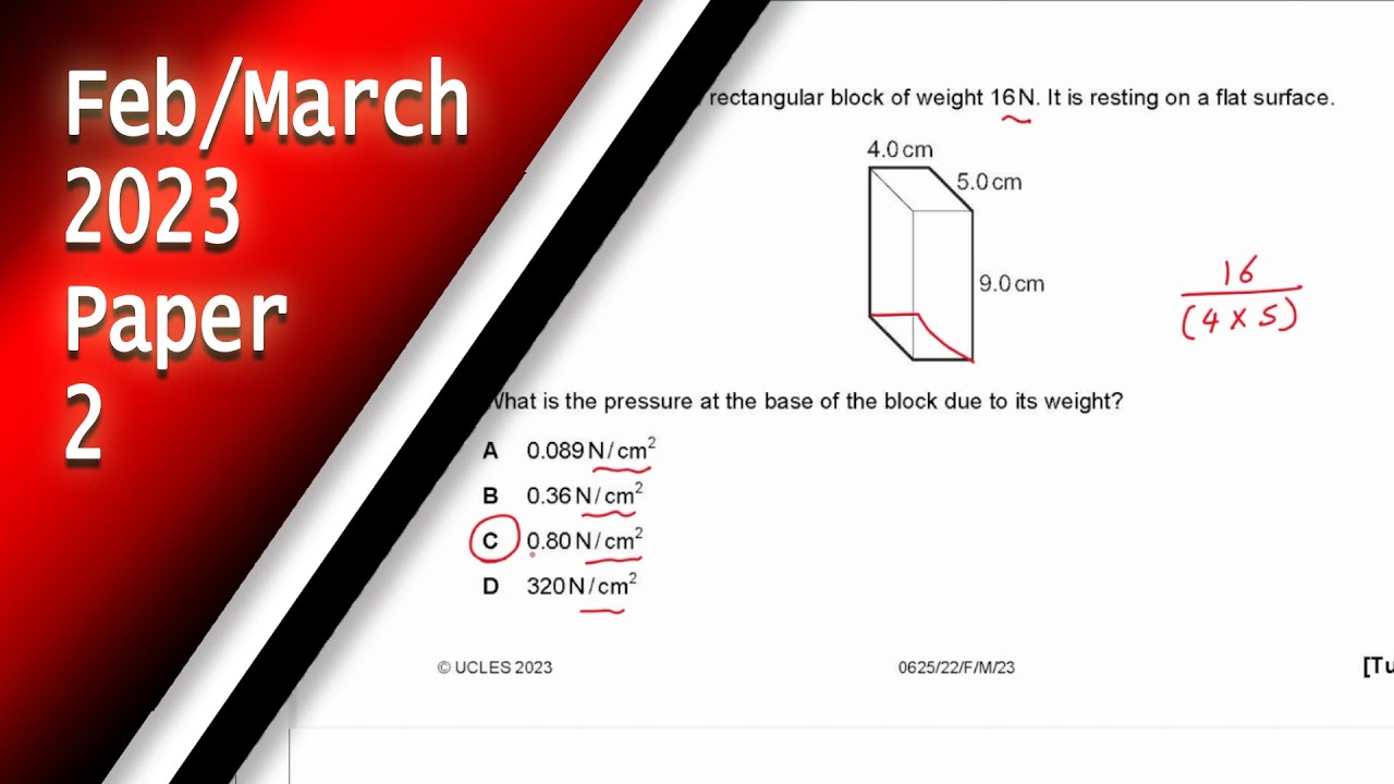 IGCSE Physics February March 2023 Paper 2