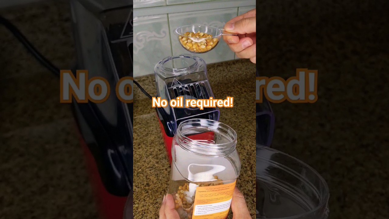 How to Use an Oil-Free Popcorn Maker🍿✨