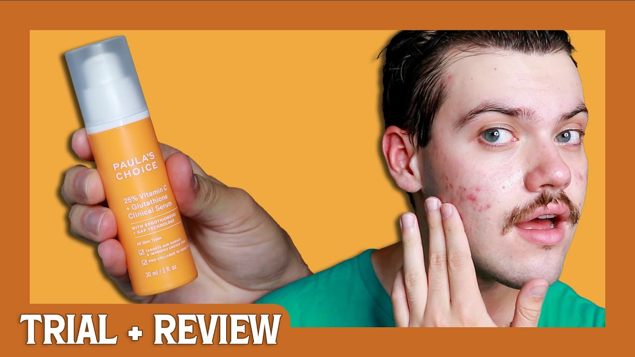 paula's choice 25% vitamin c + glutathione clinical serum | trial + review