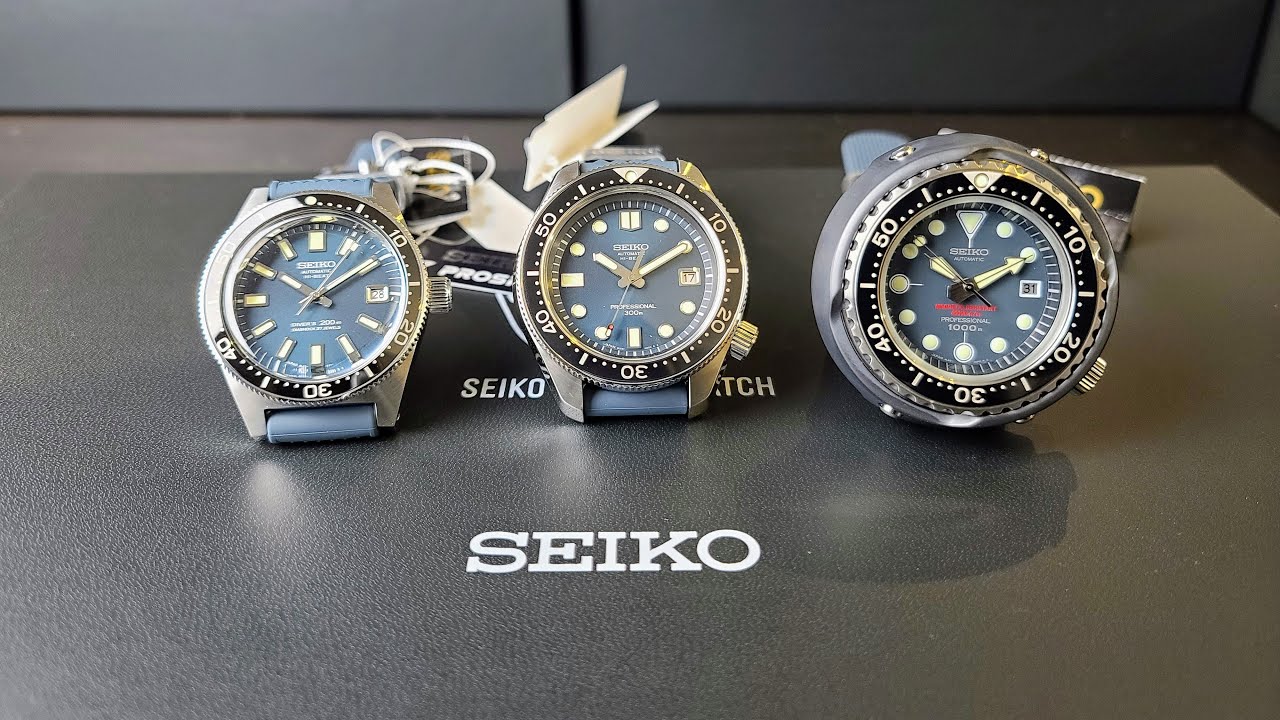Seiko Divers 55th Anniversary Trilogy Showcase (SLA037, SLA039 and SLA041)