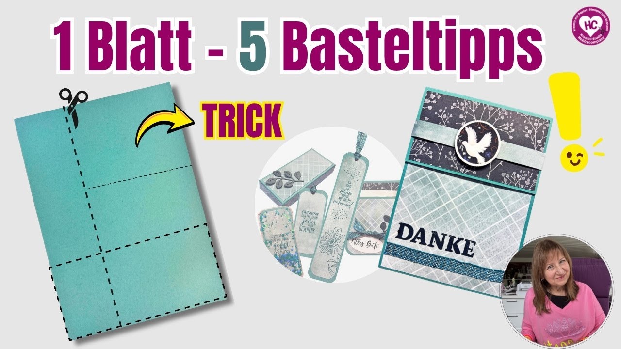🔥 5 Bastelideen aus EINEM DIN A4 Bogen! | One Sheet Wonder