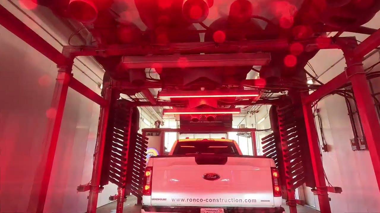 Epic Funky Car Wash Drive-Thru with Groovy Beats & Colorful Lights!