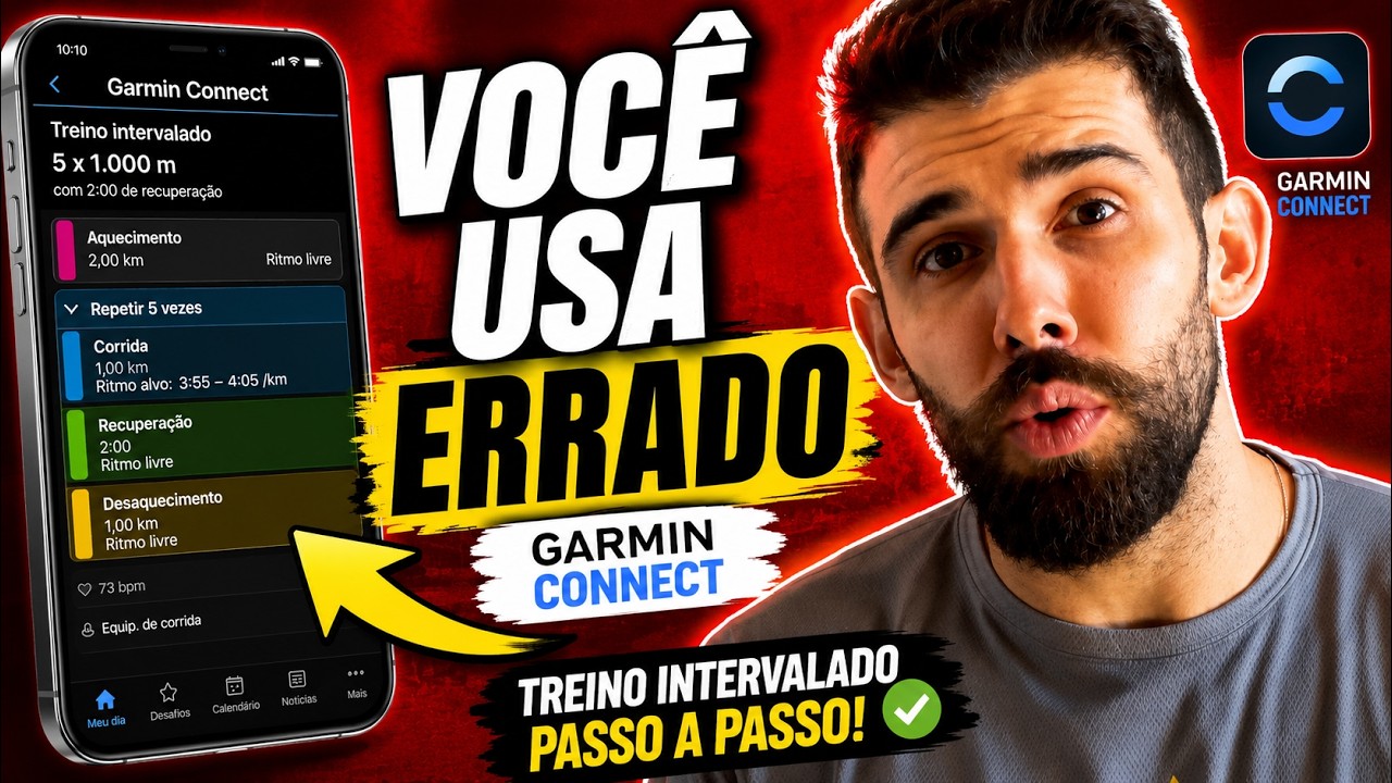 COMO MONTAR TREINO INTERVALADO PELO APP DA GARMIN!