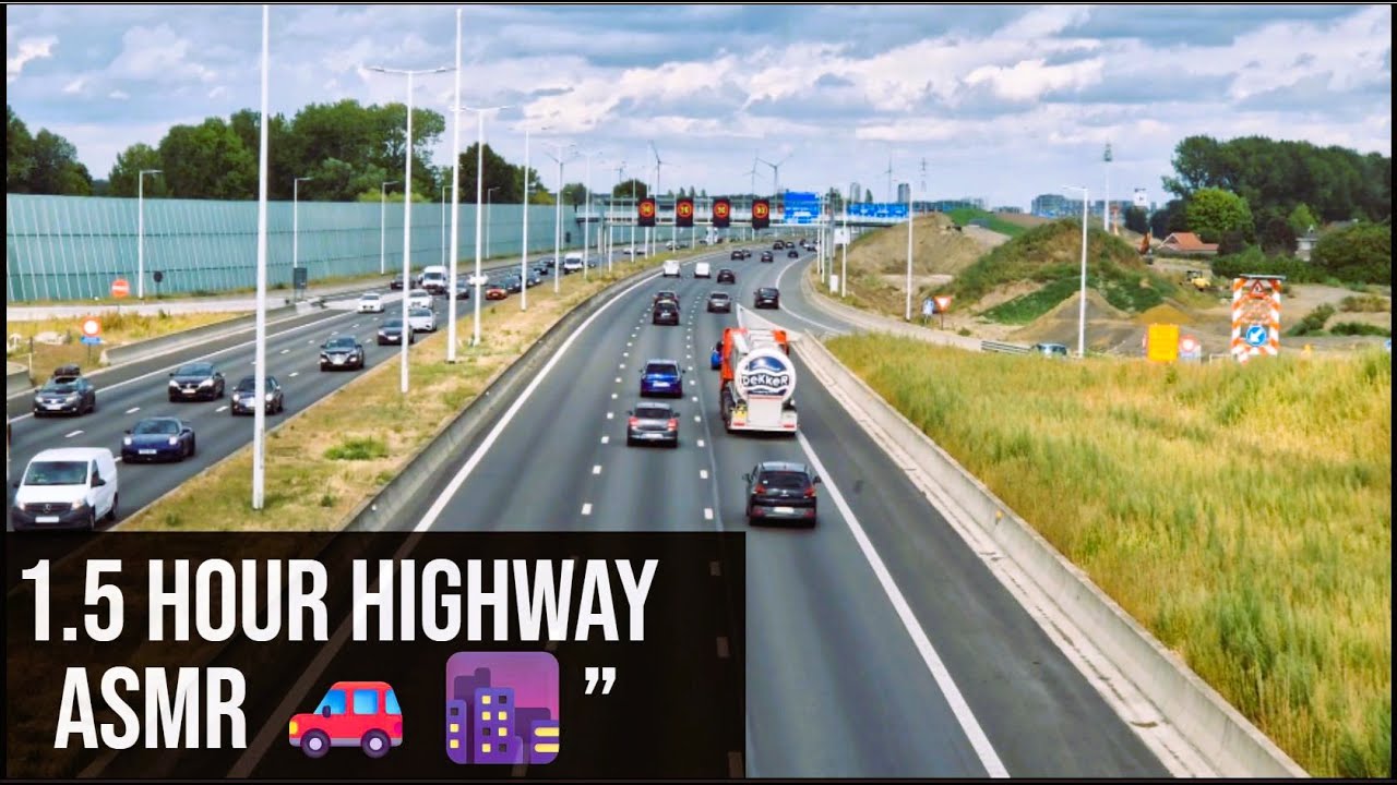 Hypnotic Highway Traffic 🚗: Smooth Flow to City Skyline for Deep Focus & Relaxation (90 Min) #whoosh
