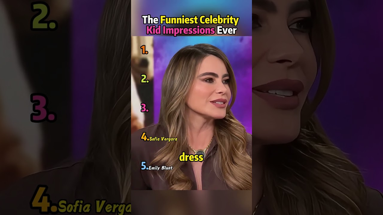 The Funniest Celebrity Kid Impressions. #usa #fypシ #funny #celebrity #entertainment #kids #ranking
