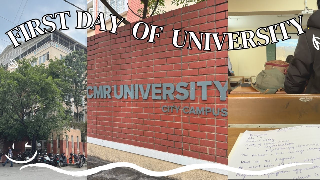 First day of Classes as a 2nd year Psychology student | CMR University