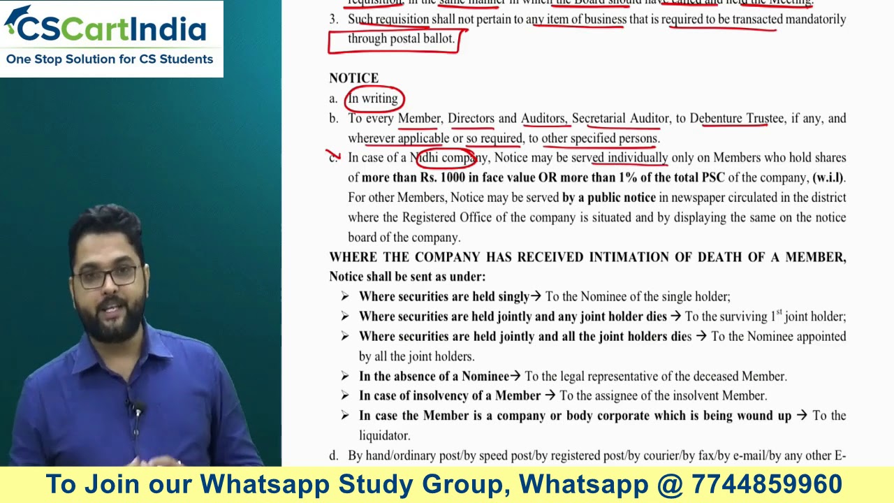 CS Professional SACMDD : Secretarial Standards 2 by CS Praveen Choudhary | Old Syllabus Demo Video