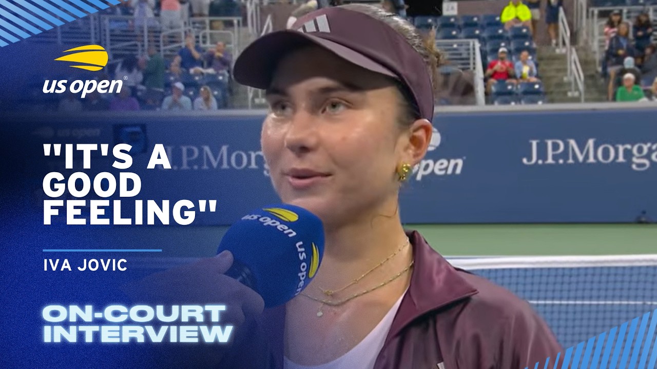 Iva Jovic On-Court Interview | 2026 US Open Round 1