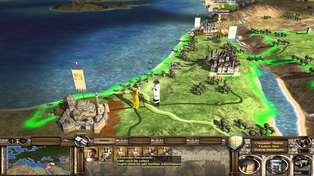Crusader States 01 Medieval II 2 Total War Stainless Steel Let's Play