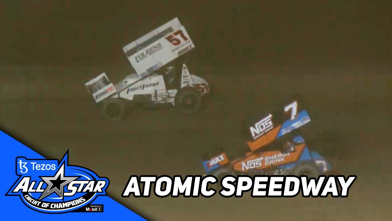 Kyle Larson's First Sprint Car Win Of 2023 | Tezos ASCoC at Atomic Speedway