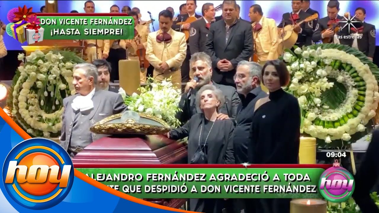 Alejandro Fern&aacute;ndez despidi&oacute; a Vicente Fern&aacute;ndez con una canci&oacute;n | Programa Hoy