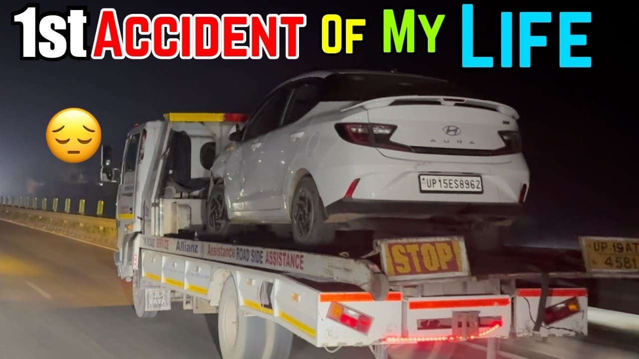 My First Ever Accident 😢|| Aura Cng Accident 😩
