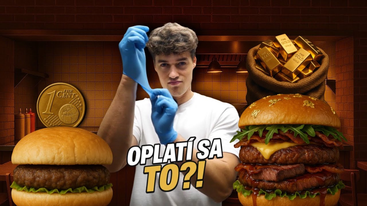 STOJÍ TENTO BURGER ZA TO?! 5€ VS 30€ hamburger