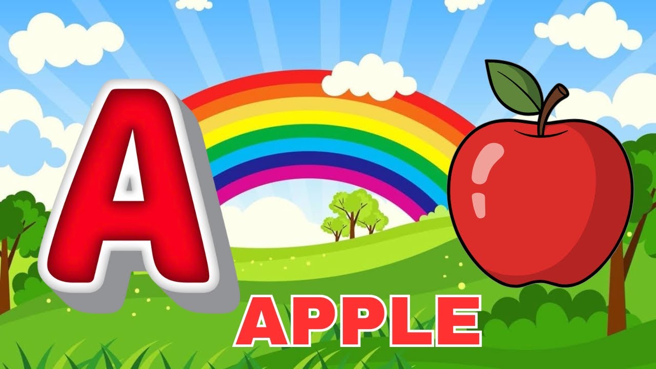 A For Apple | ABCD | Alphabets A to Z | abcd | एबीसीडी | Rainbow Kids 