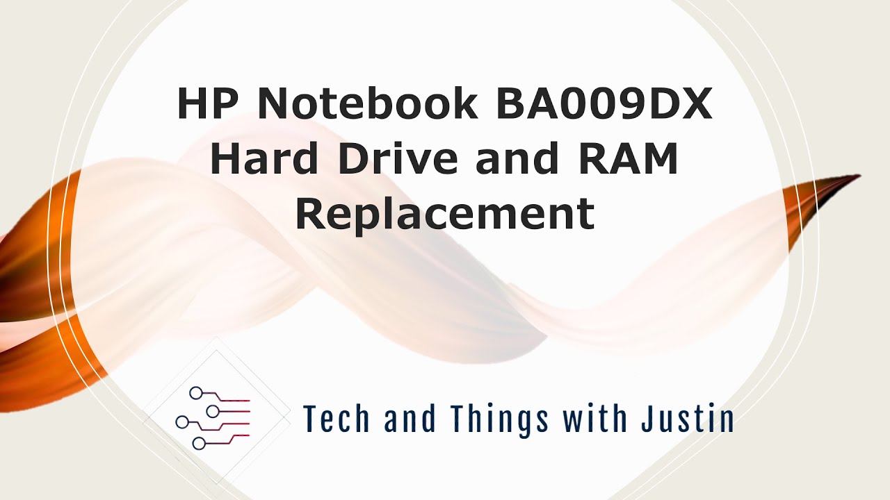 HP Notebook BA009DX HD Swap, RAM Install, Windows 11 Install