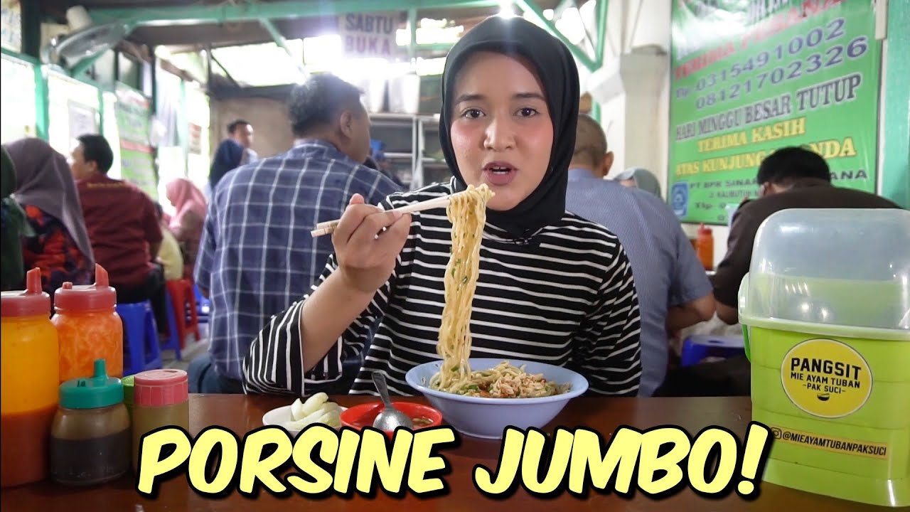 mangan nang Pangsit mie ayam Pak Suci Tuban seng gatau sepi!