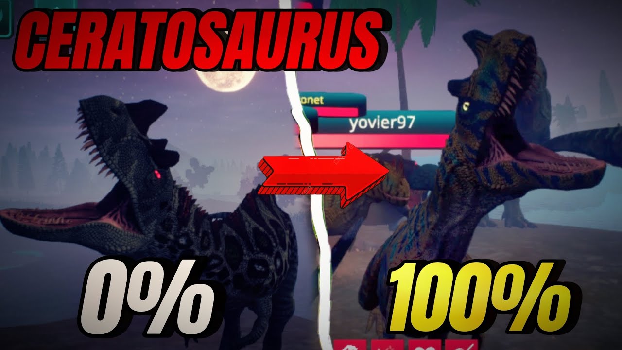 SOBREVIVO de 0 a 100% con CERATOSAURUS | LE RUSHEAN TODOS ☠️ 