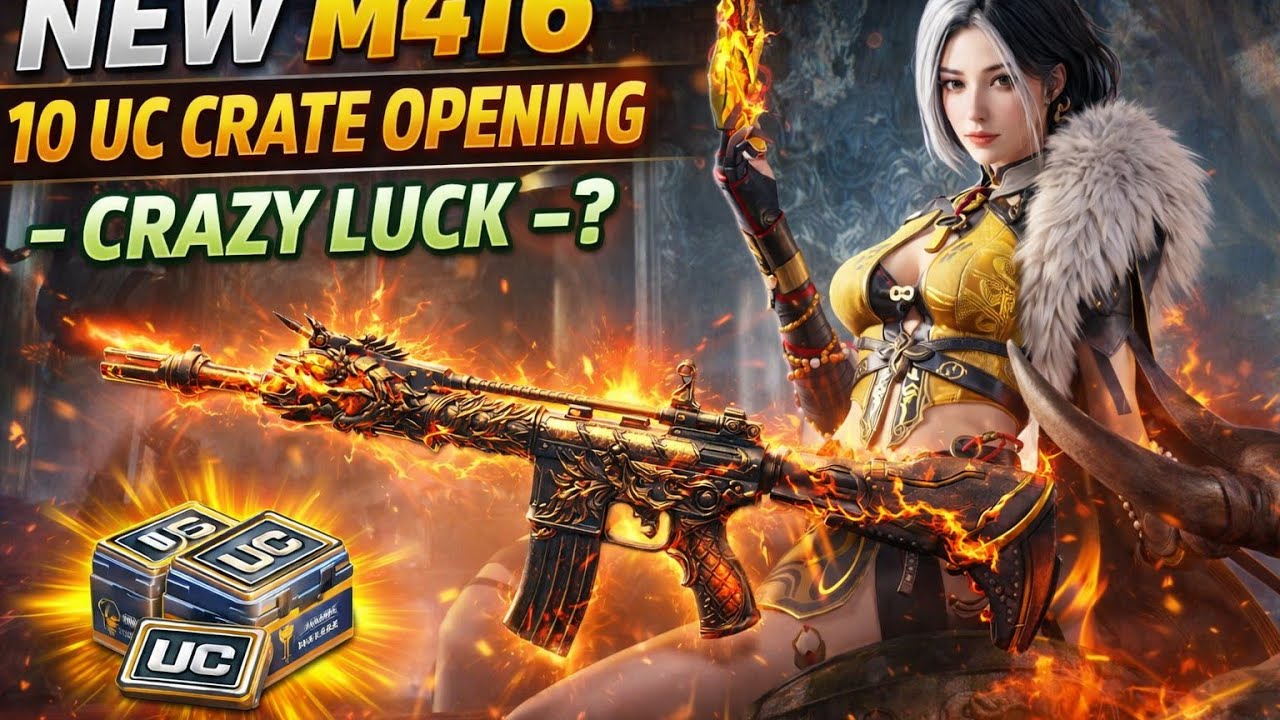 NEW M416 wildsoul warden 10 UC LUCK 🔥#bgmi #guess #virel 
