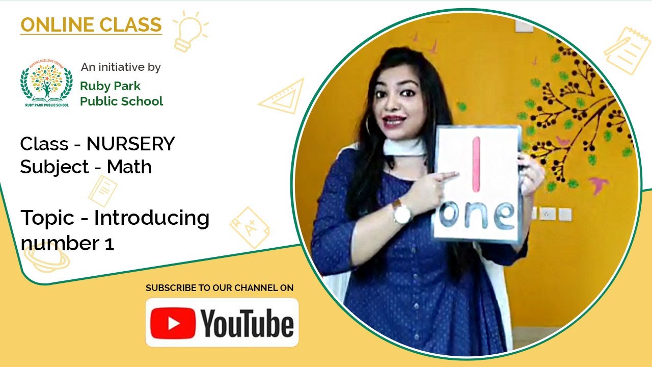 Introducing Number 1 | Mathematics for Nursery Students | Ruby Park Public School