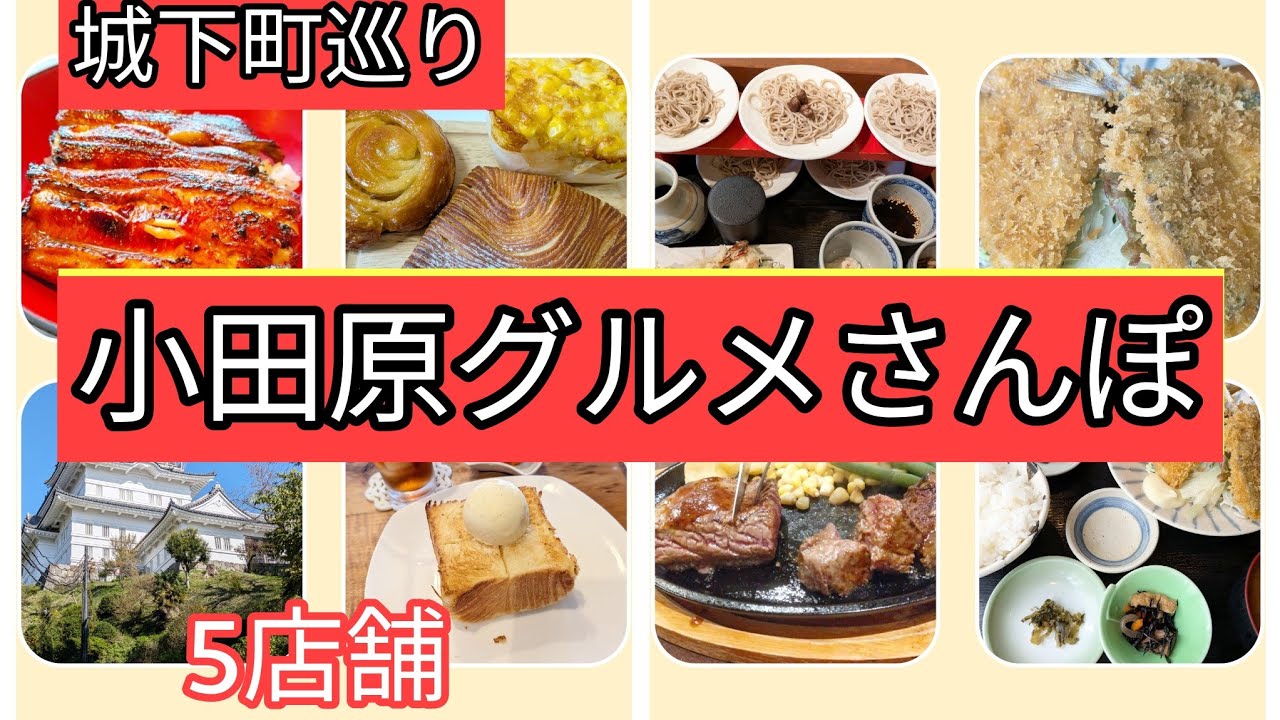 新旧が混在する城下町小田原駅近くのお堀端通りグルメ店を巡ります