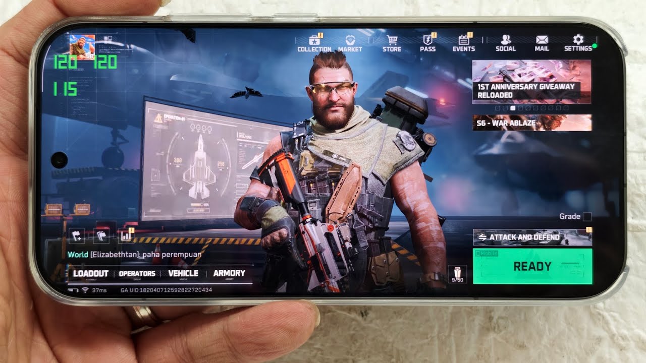 Xiaomi 17 Game Test and Temperature Test @ Delta Force 