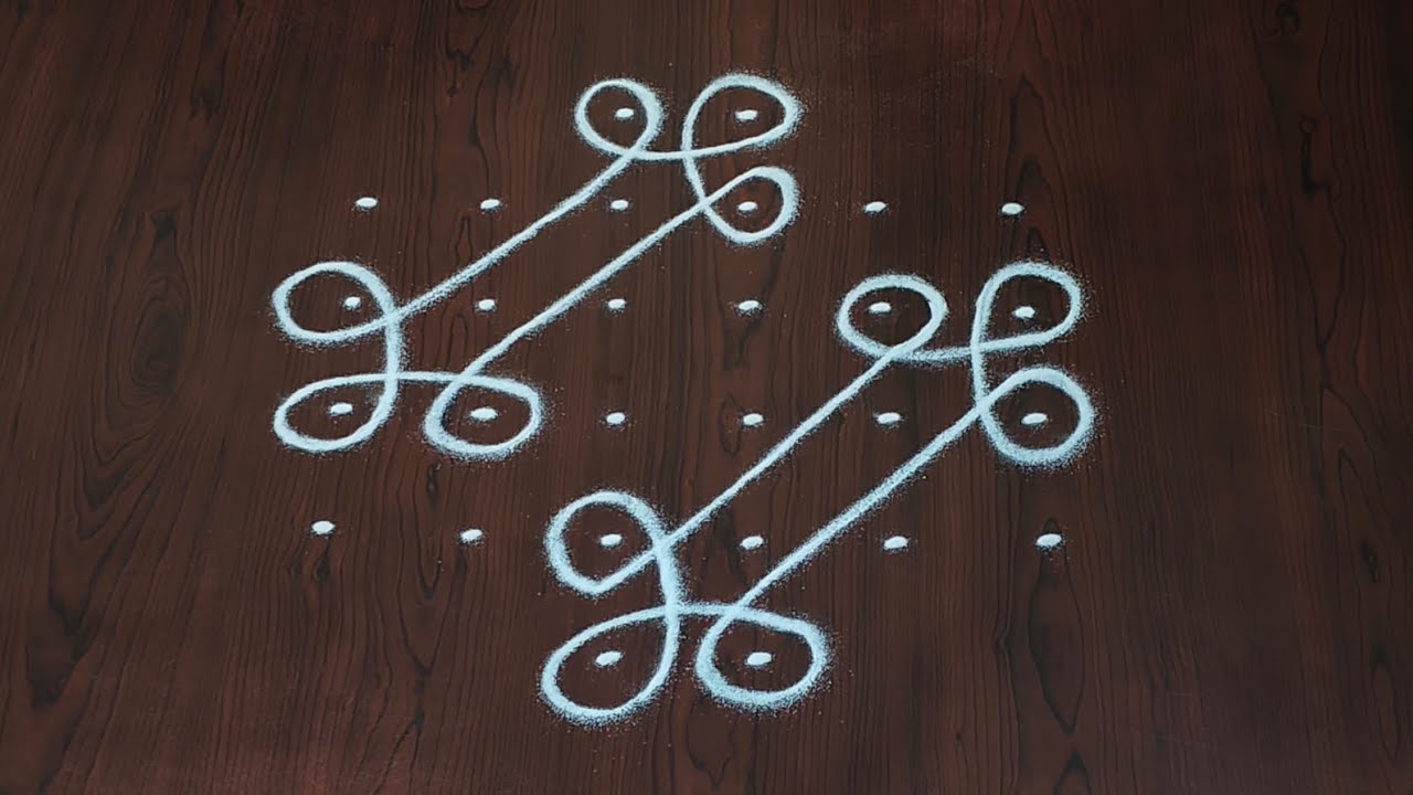 6dots melikala muggulu|easy rangoli|daily chukkala muggulu||sikku,kambhi,neli kolams|