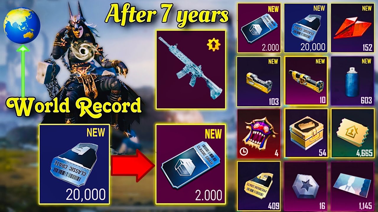 new premium crate opening pubgmobile 2000 Classic crate opening M416 glacier❄️after 7 years❄️waiting