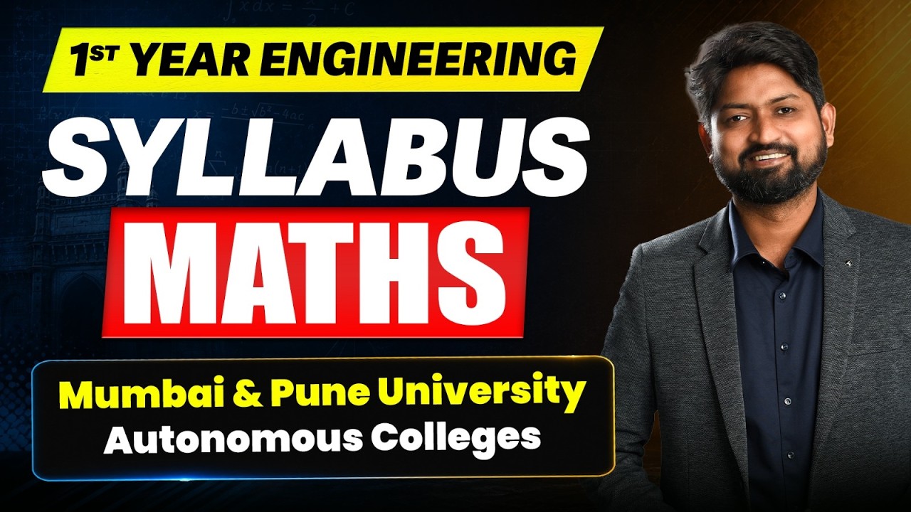 1st Year Engineering Syllabus Maths Mumbai & Pune  University  | Autonomous Colleges