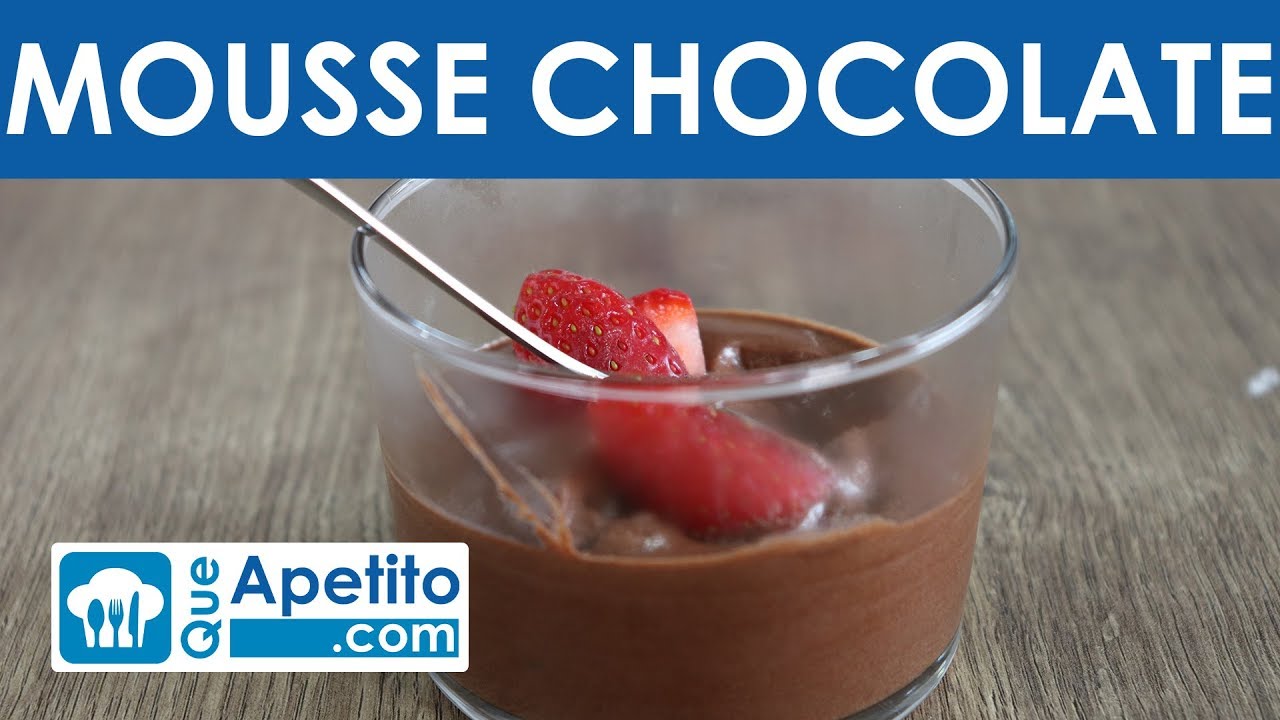 Receta de mousse de chocolate (sin huevo) f&aacute;cil y casera | QueApetito