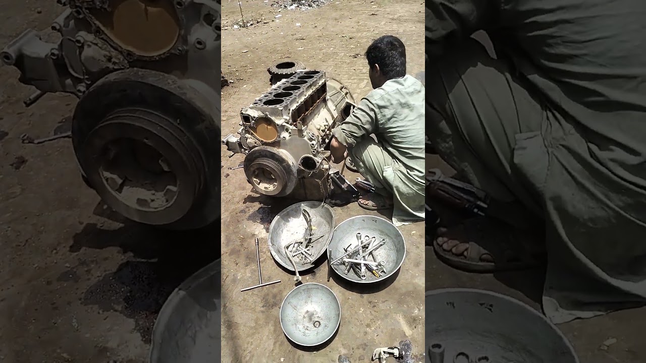 #automobile #diesel # engine 🚒 parts # open # and # checking