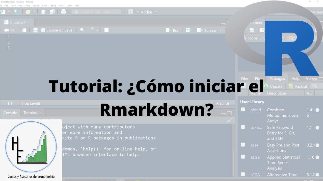 ¿Cómo iniciar en Rmarkdown?