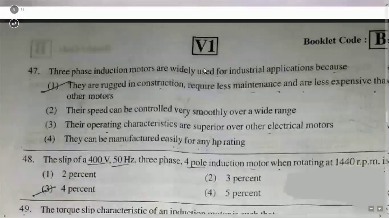 TS-TRANSCO SUB-ENGINEER EXAM (25.02.2018) PAPER WITH KEY
