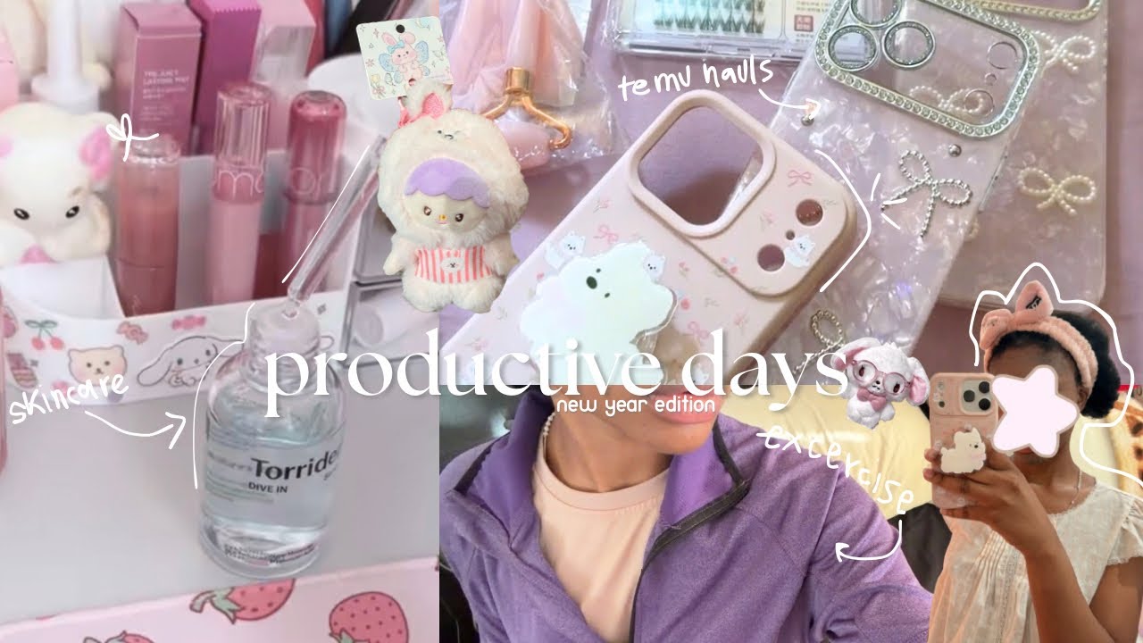 Productive days: start of 2026, getting my life together, gym, swimming, skincare, yap