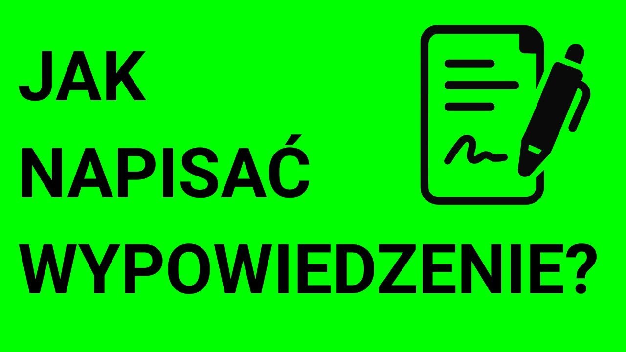 Odchodzisz z Pracy? Zobacz, Jak Napisać Wypowiedzenie!