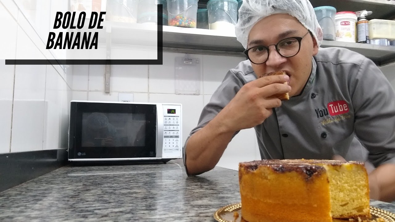Receita do Bolo de Banana Com Açúcar e Canela | Chef Marcos Aurélio