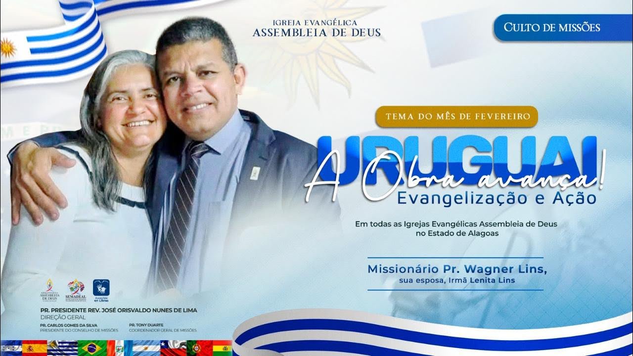 Culto de missões | A Obra avança no Uruguai | 08/02/2026 | 18hrs