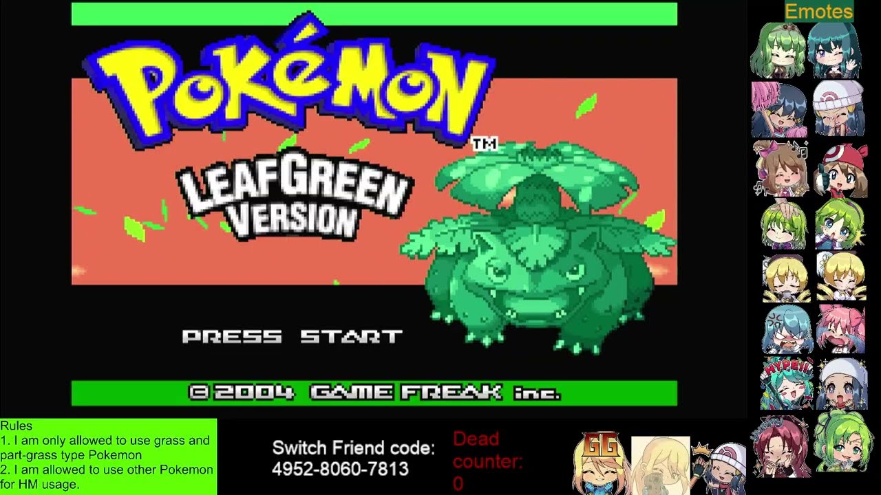 Pokemon Leaf Green Grass Monotype. Part 1, Returning Back to Our Roots!