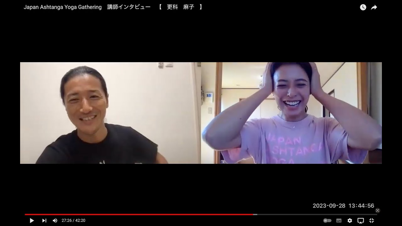 Japan Ashtanga Yoga Gathering　講師インタビュー　【　更科　麻子　】