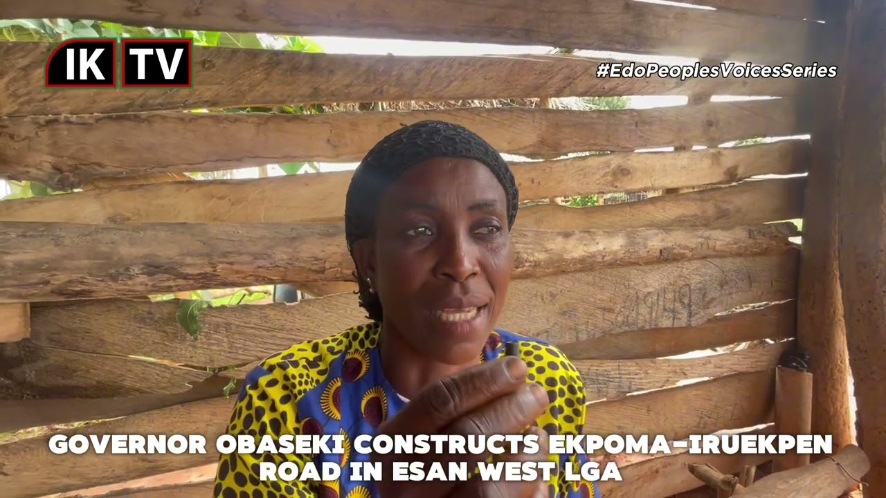 This’s the only motorable road to Ekpoma,AAU (Ekpoma-Iruekpen Road) constructed by Governor Obaseki