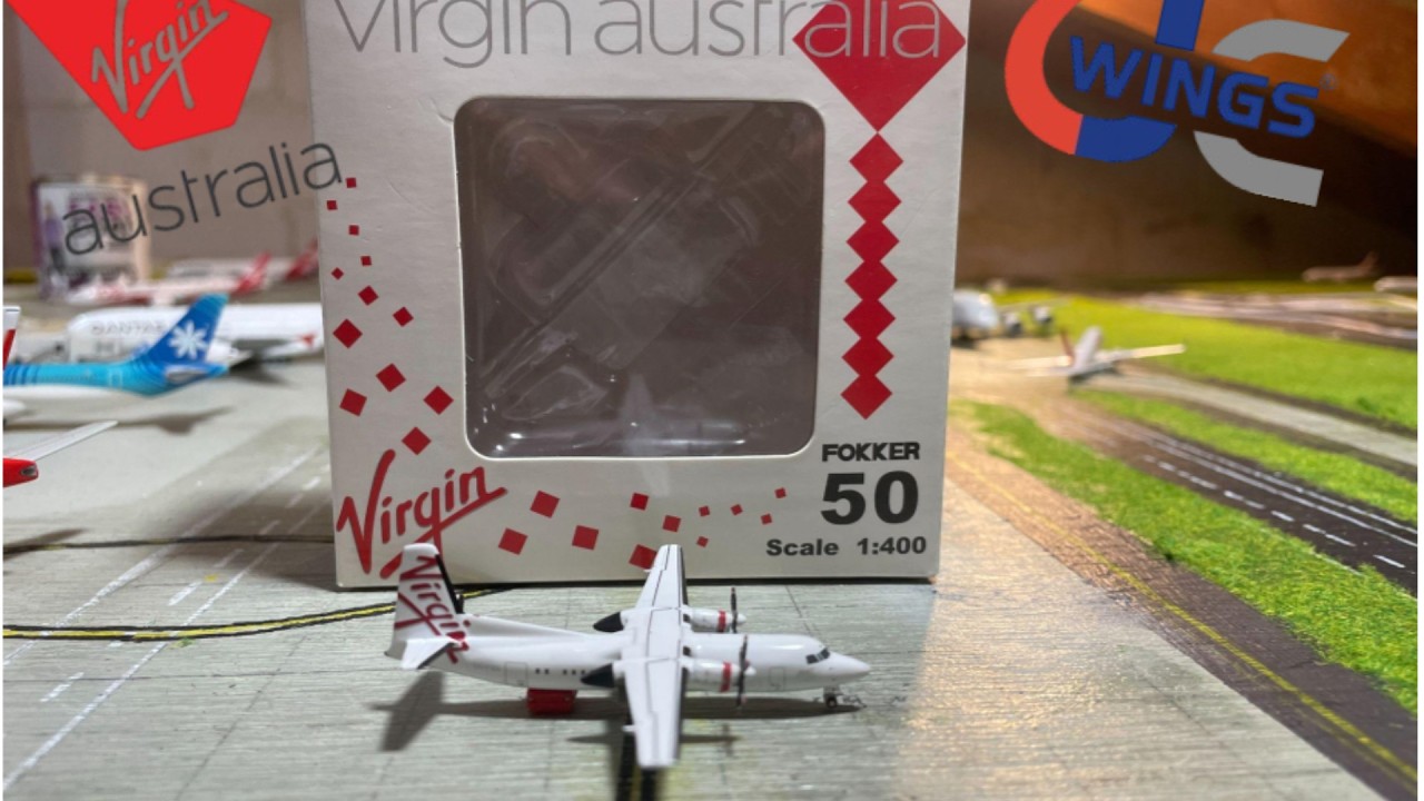 Super RARE Virgin Fokker 50, 1:400