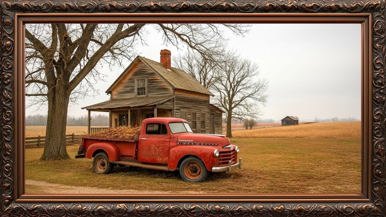 Classic Vintage Car Frame for TV | Luxury Retro Display for Living Room & Studio