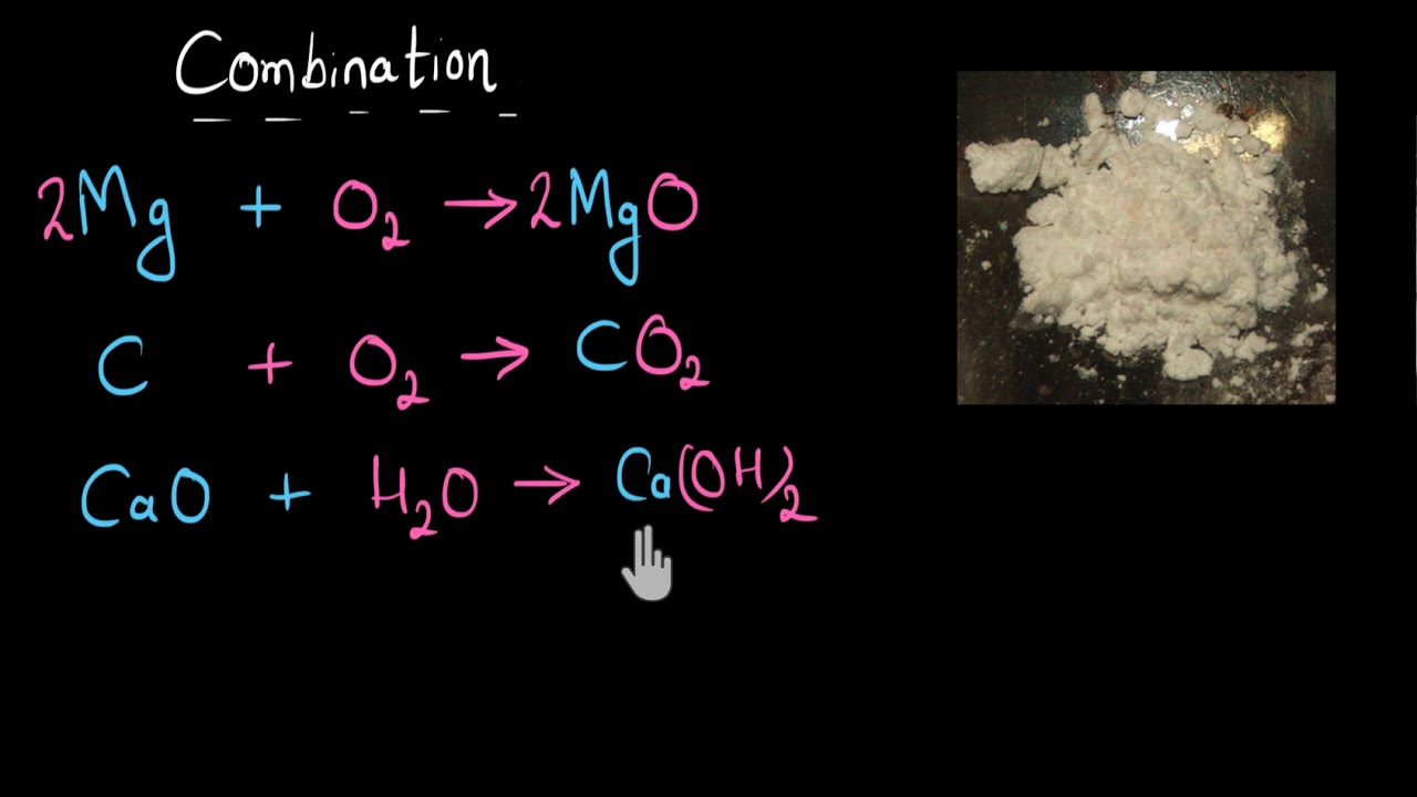 Combination and decomposition reaction | Chemical reactions and equations | Chemistry | Khan Academy
