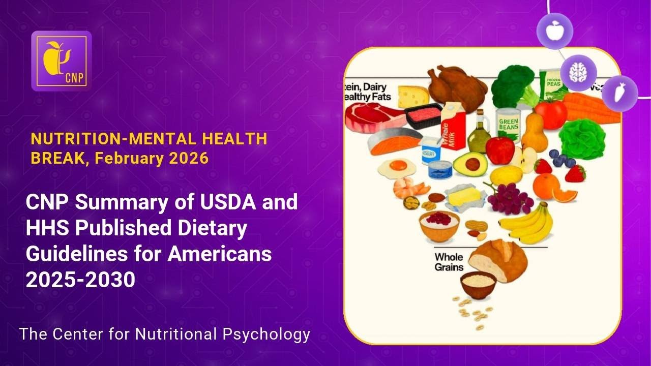 Nutrition-Mental Health Break #72: What Do the actual 2025-2030 Dietary Guidelines State?