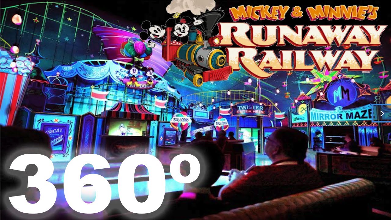 [360 on-ride] Mickey & Minnie's Runaway Railway at Disney's Hollywood Studios, Orlando FL