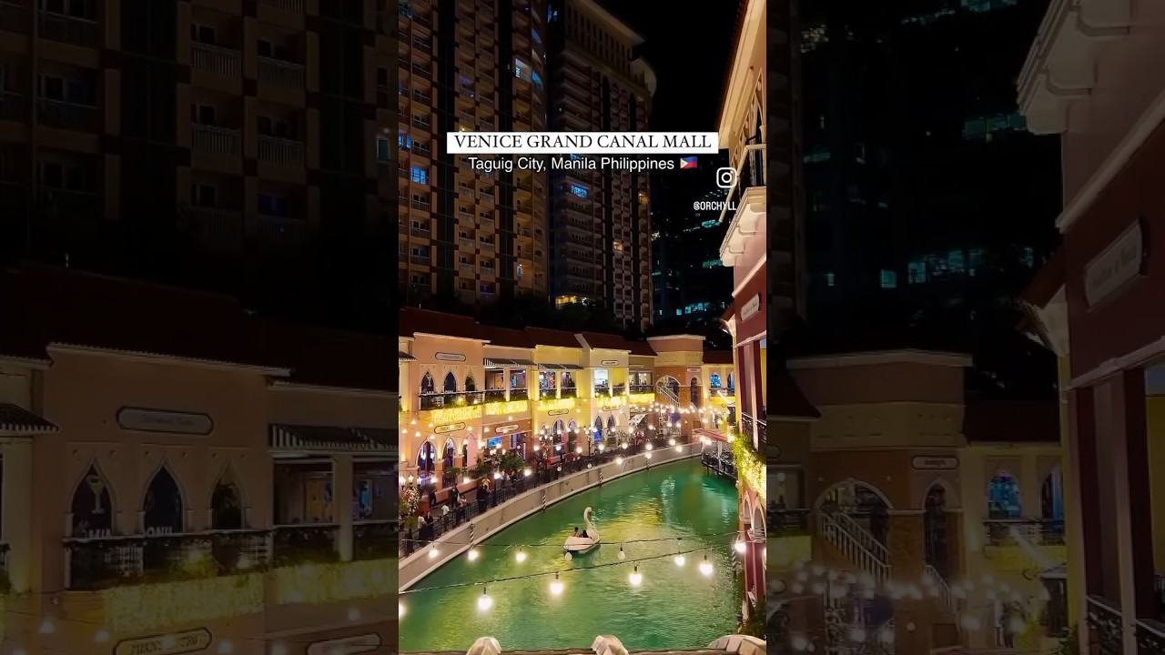🇵🇭A Venetian-inspired experience at Taguig City, Manila's Venice Grand Canal Mall. #philippines