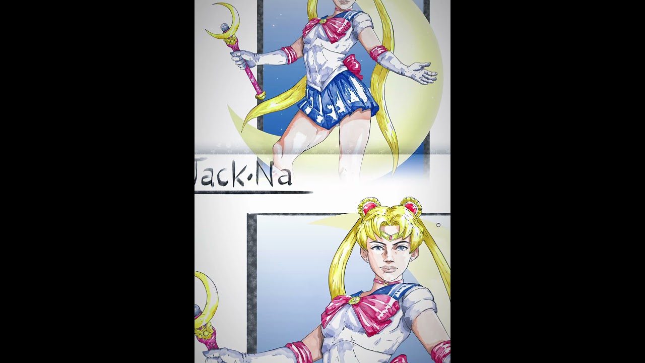 Sailor moon watercolor in krita #krita #drawing #sailormoon #anime #wipartwork #watercolor