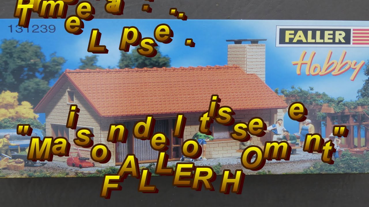 Time Lapse Faller HO 131239 Maison de lotissement en 1/87... Herpa Wiking