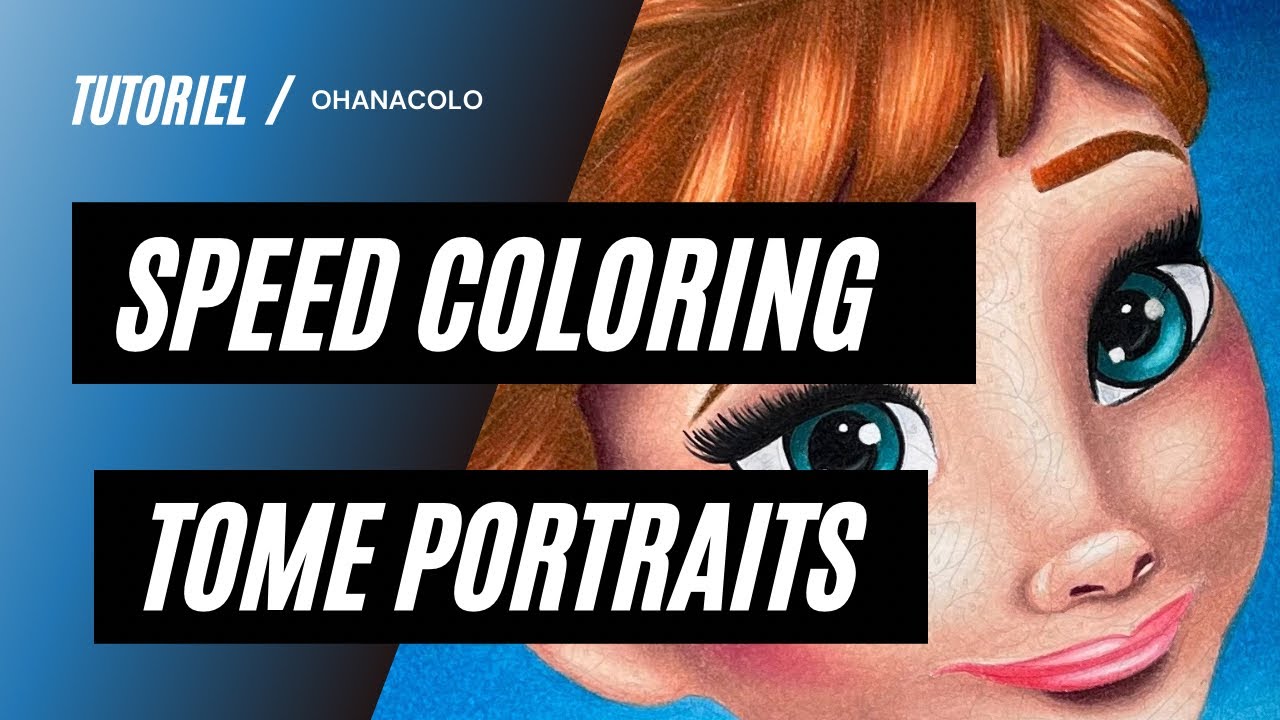🖍️SPEED COLORING / COLORIAGE MYSTÈRE ARRANGÉ - TOME PORTRAITS - PAGE 51